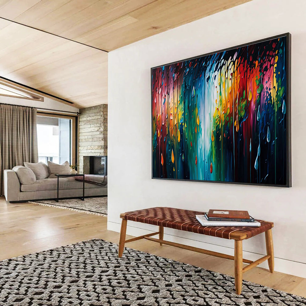 Memorable Original Vast Textured Hand - Painted Abstract Canvas for Lasting Impressions DKH867