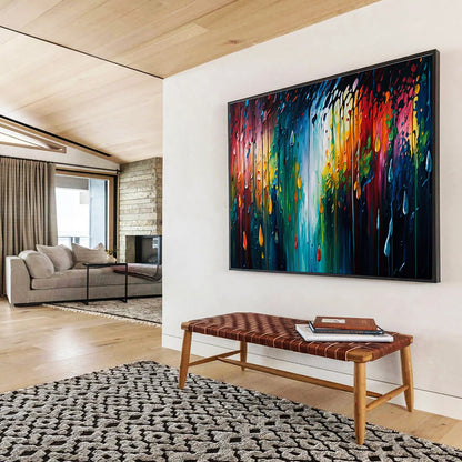 Memorable Original Vast Textured Hand - Painted Abstract Canvas for Lasting Impressions DKH867