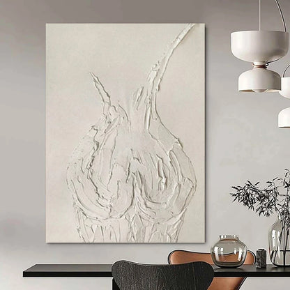 Oversized Custom Textured Hand - Painted Abstract Mural for Hallway & Entryway DKH0990