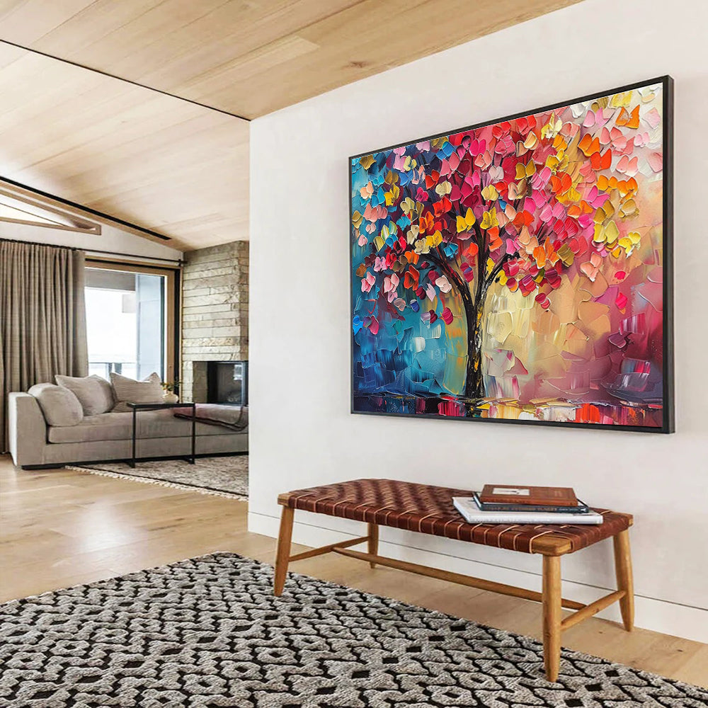 Enriching Original Vast Textured Handmade Abstract Wall Mural for Artistic Enrichment DKH858