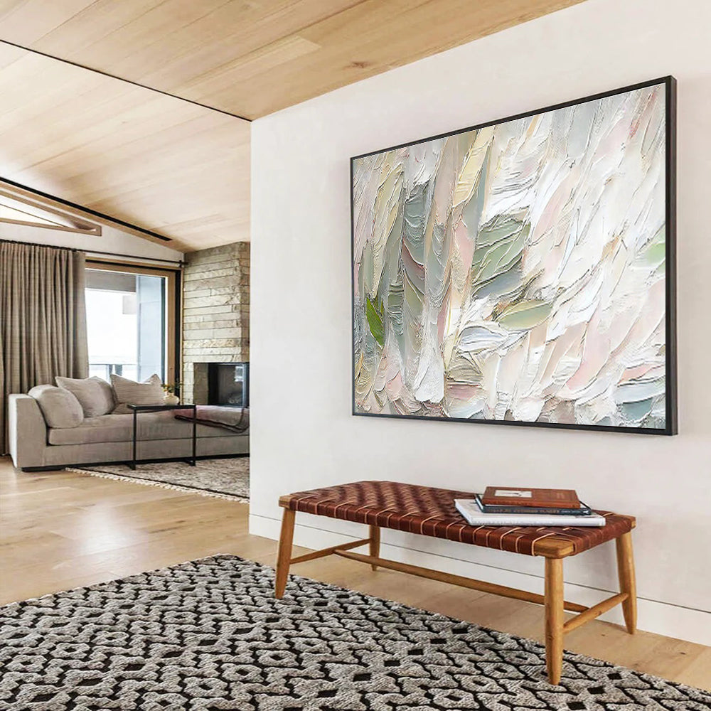 “Infinite Echoes” Giant Abstract Wall Decor for Living Room & Hallway DKH261