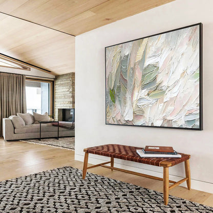 “Infinite Echoes” Giant Abstract Wall Decor for Living Room & Hallway DKH261