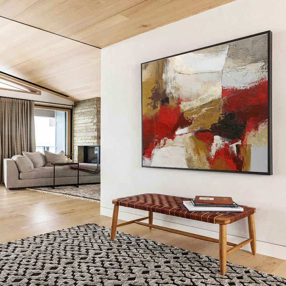 Grand Textured Abstract Artwork for Office & Dining Room DKH506