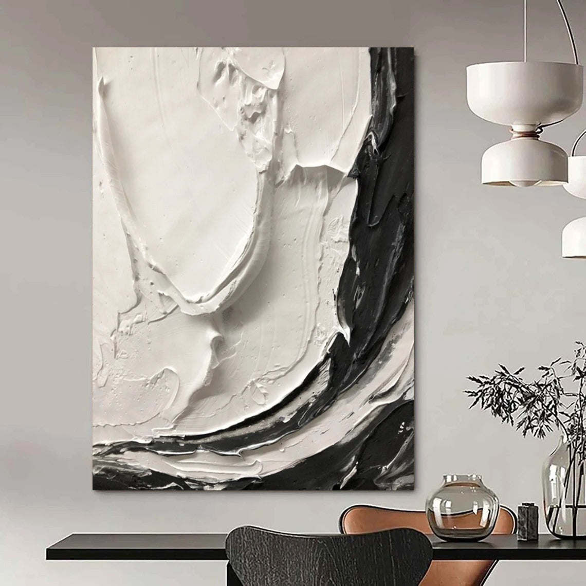 Gorgeous Hand Abstract Art for Bedroom & Hallway DTP387