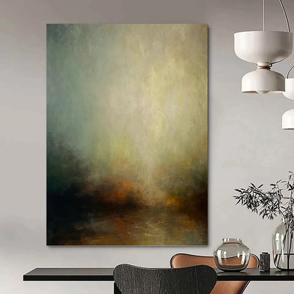 Palace - Scaled Vertical Hand - Painted Custom Abstract Narrative (with Exquisite Textures), for Bedroom and Bar DKH1535