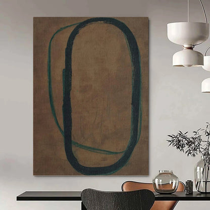 Expertly Designed Hand - Rendered Textured Canvas Painting for Hallway & Bar DKH1153