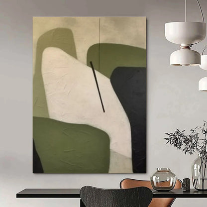 Large-Scale Custom Hand-Painted Abstract Art for Living Room & Dining Room LargeART1470