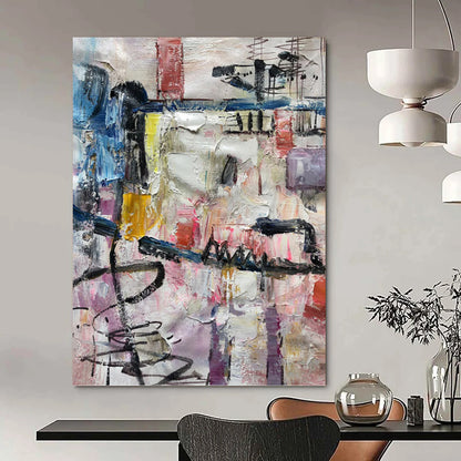 Breathtaking Hand - Painted Textured Abstract for Living Room & Dining Room DKH1294