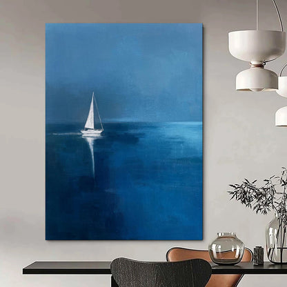 Hand-Painted Personalized Abstract Mural for Office & Dining Room LargeART1877