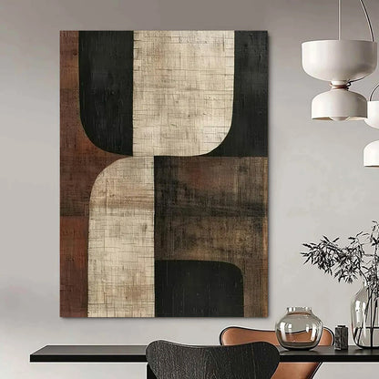 Huge Hand-Painted Abstract Canvases for Dining Room & Hallway LargeART2357