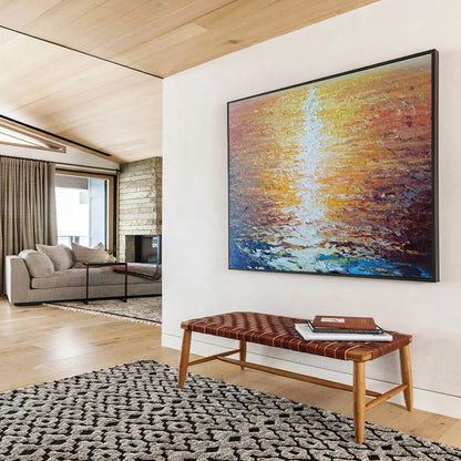 Elegant Hand - Painted Textured Abstract Canvas for Living Room & Entryway DKH637