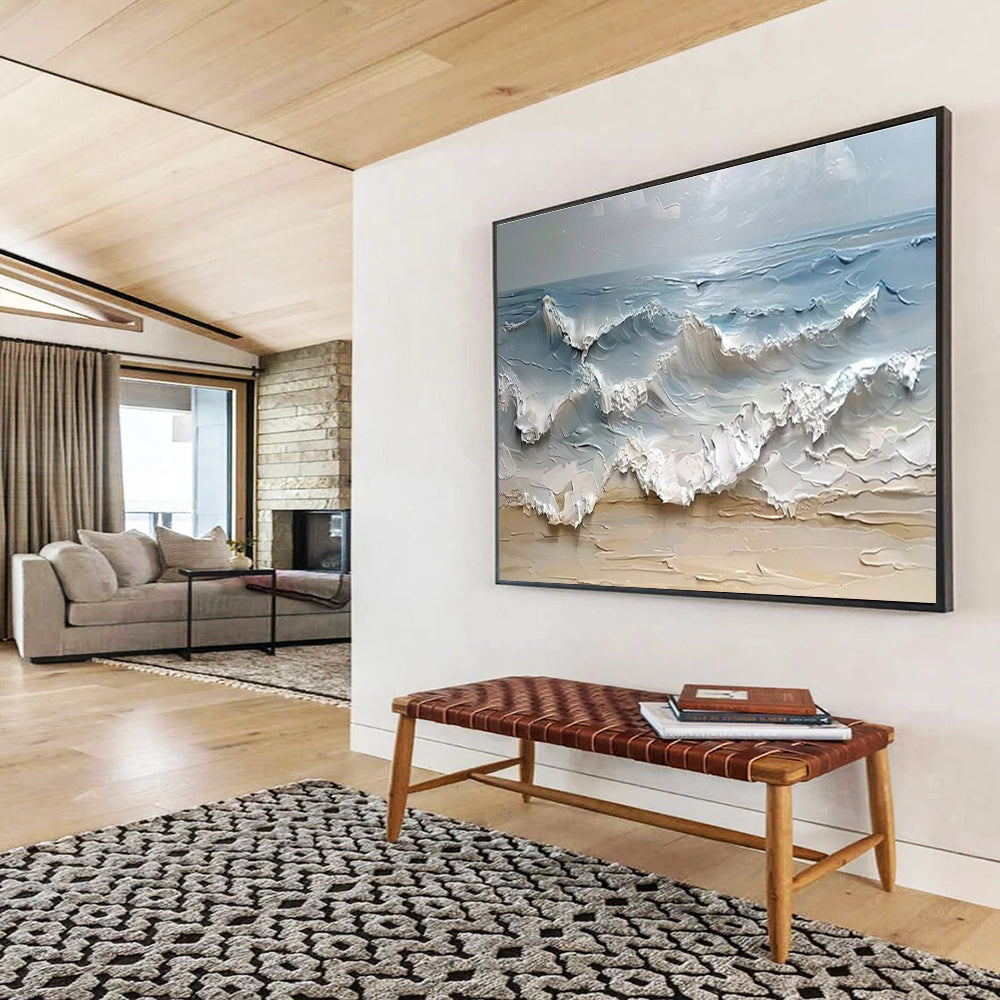 Immense Original Handmade Textured Abstract Painting for Sophisticated Interiors DKH796