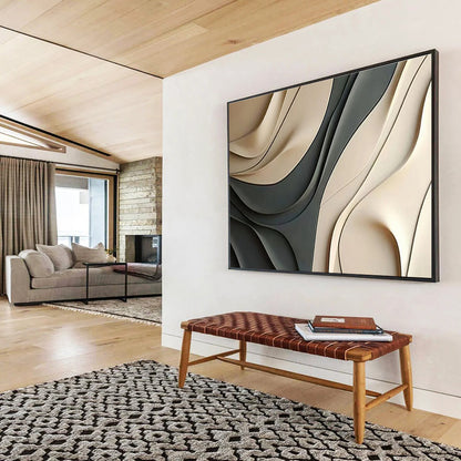 Grandiose Textured Abstract Mural for Entryway & Dining Room DKH523
