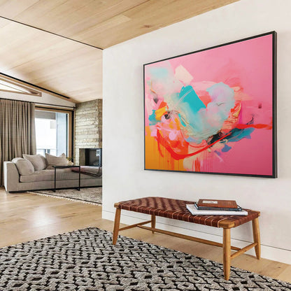 Enormous Textured Abstract Wall Mural for Dining Room & Living Room DKH502