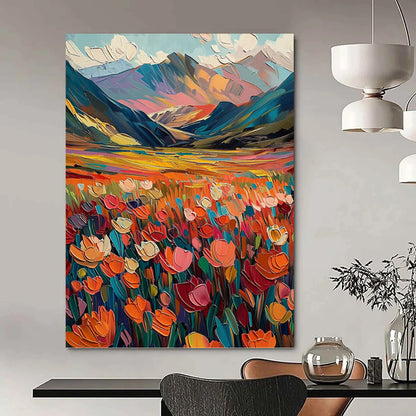 Elevated - Reach Vertical Hand - Painted Custom Abstract Overture (with Sand Textures) for Hallway and Entryway DKH1597