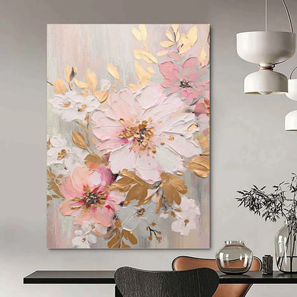 Peaceful Hand - Painted Textured Abstract on Canvas for Bedroom & Living Room DKH1390