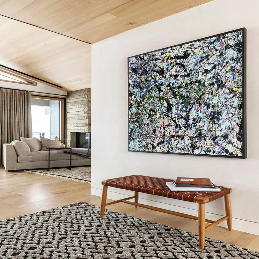 Alluring Oversized Abstract Painting for Hotel Lobby & Hallway LargeART1590