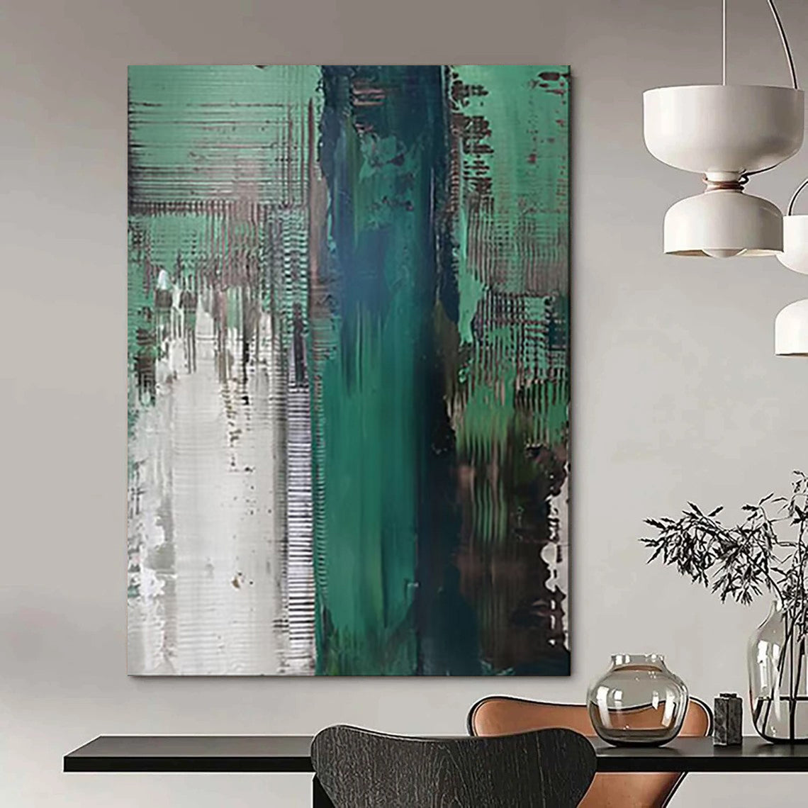 Rustic & Textured Abstract Canvas Art for Bedroom & Hallway LargeART2021
