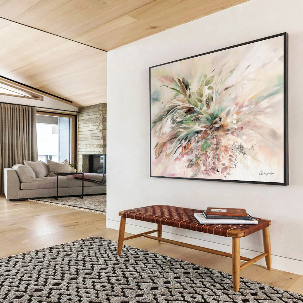 Grand Abstract Textured Canvas for Dining Room & Office DKH535
