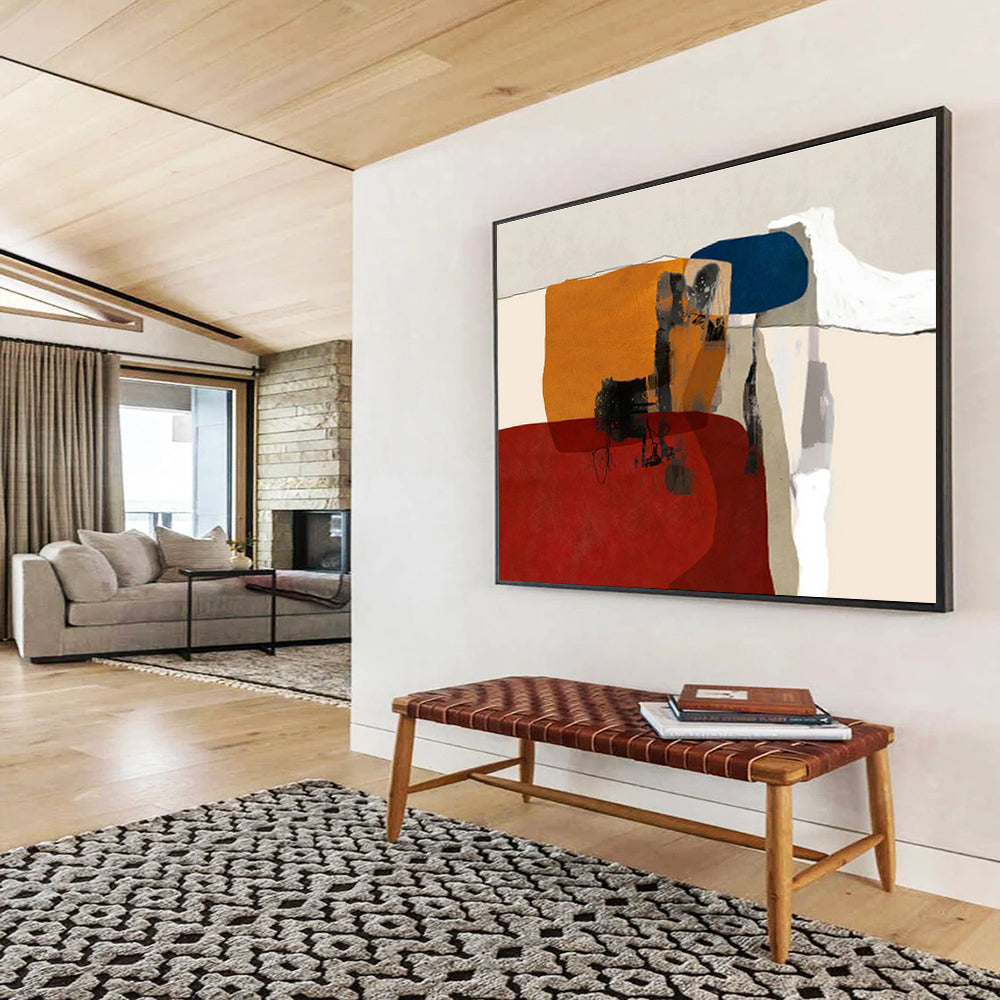 “Elegant Flows” Grand Abstract Wall Decor for Dining Room & Hallway DKH357