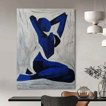 Tall - Formed Vertical Hand - Painted Textured Custom Abstract Ballad for Hotel and Dining Room DKH1568