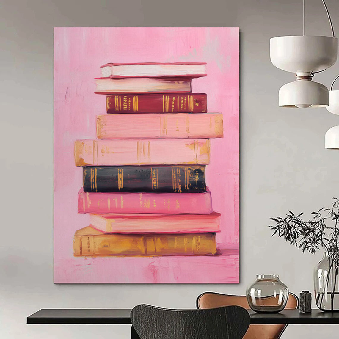 Whimsical & Charming Hand-Painted Custom Abstract Painting for Bedroom & Living Room LargeART2017