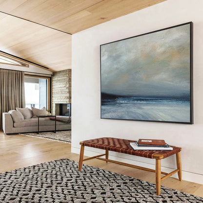 Moody Sea & Sky Abstract - Dramatic Bedroom Accent DLZ022