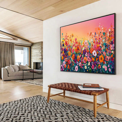 Hand - Crafted Textured Large Abstract Artwork for Versatile Spaces DKH680