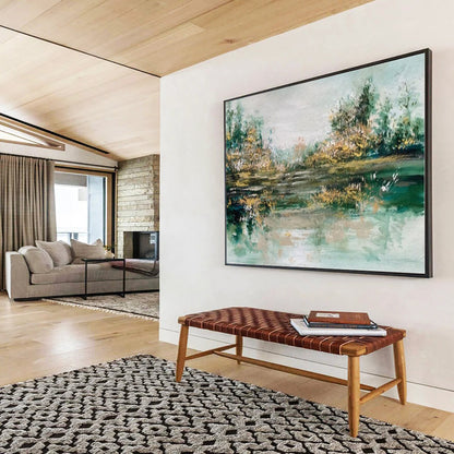 Massive Hand-Painted Abstract Wall Art for Entryway & Office LargeART1532