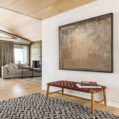 Stunning Hand - Painted Textured Abstract Mural for Bedroom & Dining Room DKH599