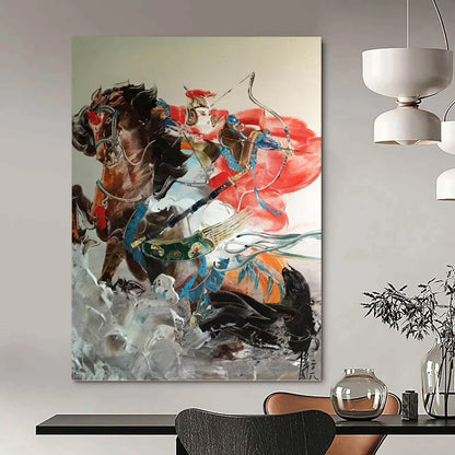 Colossal Vertical Hand - Painted Custom Abstract Enigma (with Lava Textures) for Dining Room and Hotel DKH1589