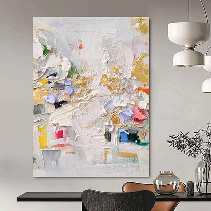 Immense Hand - Painted Custom Textured Abstract Art for Hallway & Hotel Lobby DKH1027