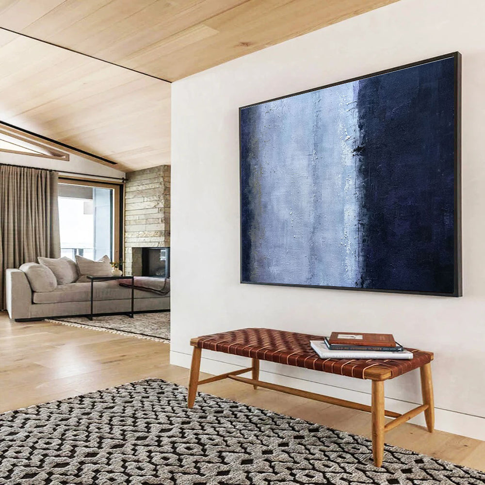 Unforgettable Original Vast Textured Hand - Painted Abstract Canvas for Lasting Impressions DKH840