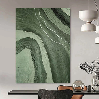 Immense - Format Hand - Painted Custom Abstract Work (with Intricate Textures), for Dining Room and Hallway DKH1484