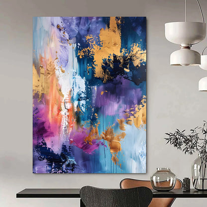 Large Custom Abstract Paintings: Textured Styles for Office & Hallway DTP282
