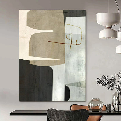Large-Format Hand-Painted Abstract Canvases for Living Room & Office LargeART2319