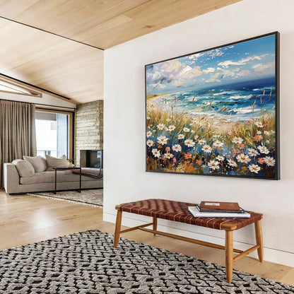 “ Spatial Symphony” Large - Scale Abstract Canvas for Living Room & Bedroom DKH255