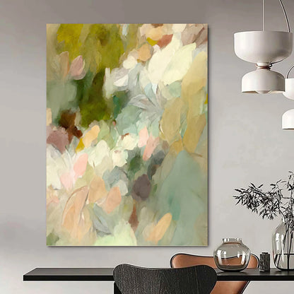 Radiant Hand - Painted Textured Abstract Canvas for Living Room & Entryway DKH1352