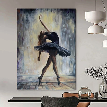 Vertical Hand - Painted Textured Custom Abstract Canvas for Dining Room and Hotel DKH1628
