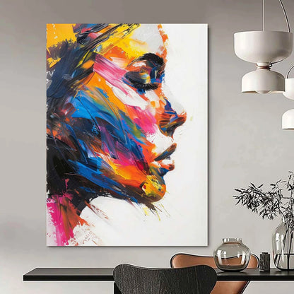 Ethereal Embrace: Immense Hand - Painted Textured Custom Abstract Canvas for Office and Entryway DTP089