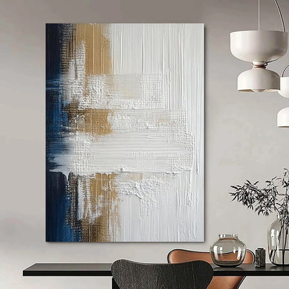 Contemporary hand-painted abstract art featuring vibrant colors and dynamic shapes perfect for enhancing modern living spaces. DLZ1772