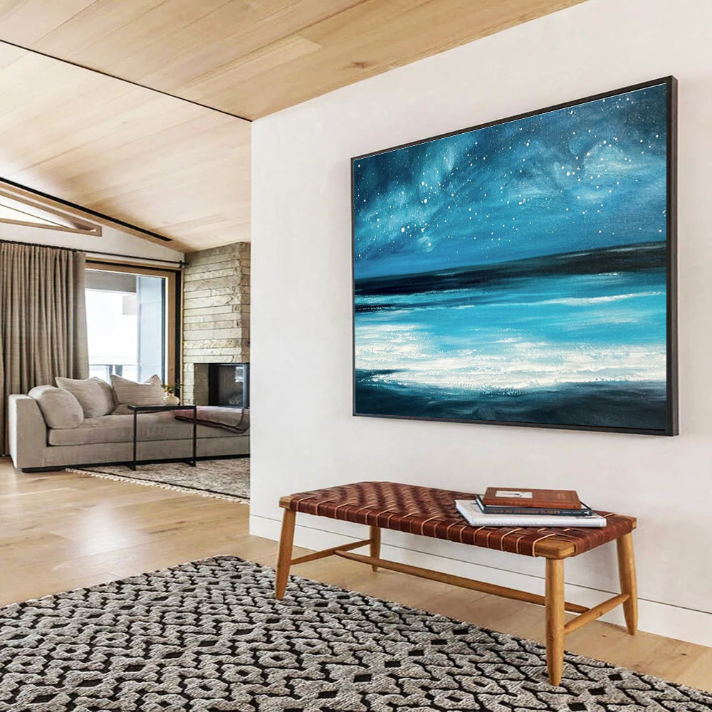 Hand - Painted Custom - Designed Artwork for Living Room & Bar DKH104