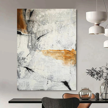 Extra - Large Hand - Painted Textured Custom Abstract Canvas, for Decorating Bar and Entryway DKH1457