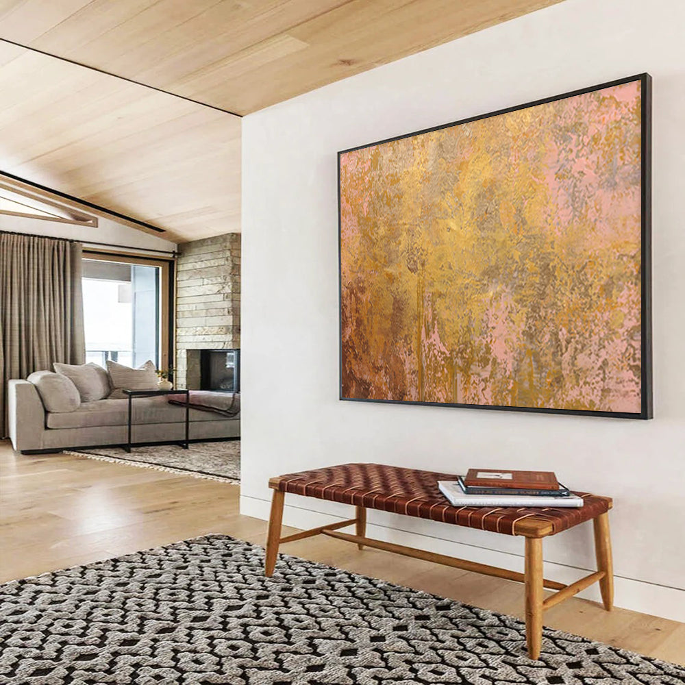 Large Custom Abstract Painting for Yoga Studio DKH022