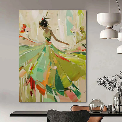Immense Hand-Painted Abstract Wall Art for Living Room & Foyer Entry LargeART2238