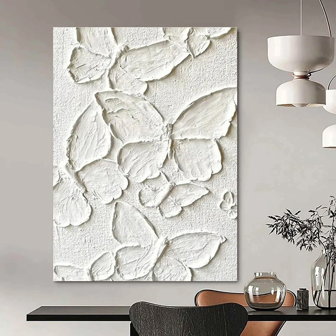 Oversized Custom Hand-Painted Abstract Canvas for Bar & Entryway LargeART1468