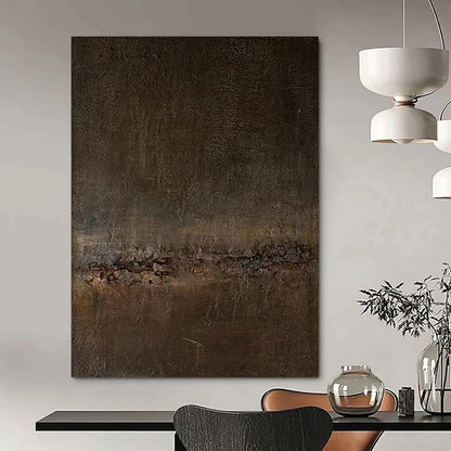 Giga - Sized Hand - Painted Textured Custom Abstract Gem for Dining Room and Bar DTP057