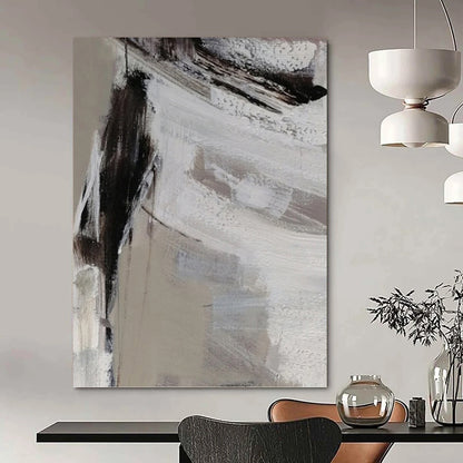 Graceful Hand - Painted Textured Abstract Painting for Dining Room & Bar DKH1304