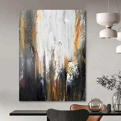 Enormous Hand - Painted Textured Abstract Canvas for Science Lab & Research Facility DKH1229