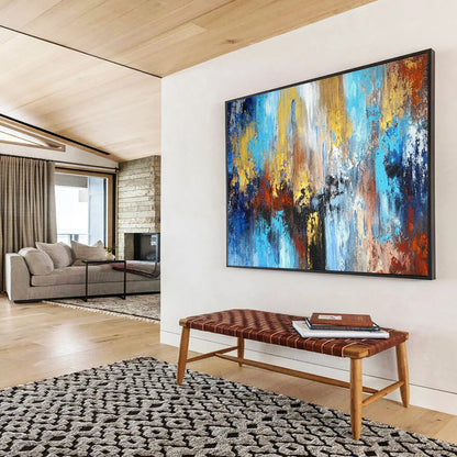 Elegant Large - Scale Abstract Wall Art for Dining Room & Entryway LargeART1606